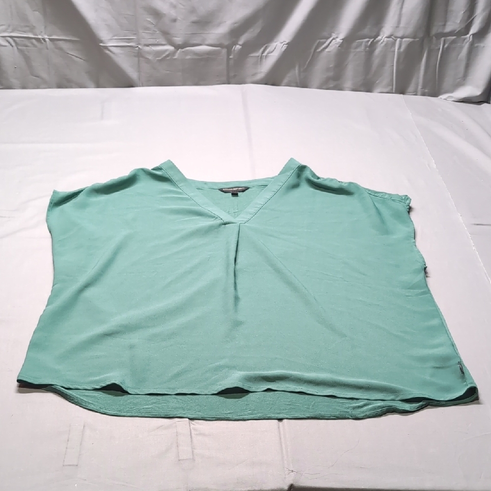 Banana Republic Womens Green Sleeveless Boxy Blouse‎ Sleeveless Size XXL